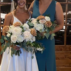 Birdy Grey shamin crepe dress in sea glass